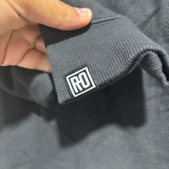 NWT Roots of Fight Ali Ro Large  Cardigan Jacket Black Long Sleeve Front Pocket - Picture 8 of 12